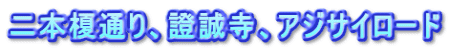 二本榎通り、證誠寺、アジサイロード